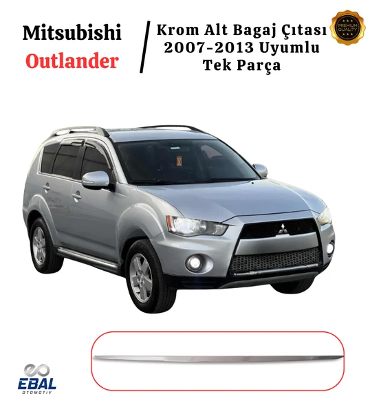 Mitsubishi Outlander Krom Alt Bagaj Çıtası 2007-2013 P. Çelik Uyumlu - Resim 4