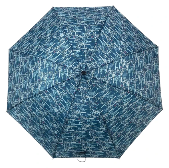 Otomatik Açılır 8 Telli 2 Katlamalı Kadın Şemsiyesi Rüzgara Dayanıklı Kırılmaz Portatif CV26L7