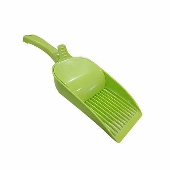 Strong Pet Yeşil Hazneli Kedi Kumu Toplama Küreği 35 cm - Resim 3