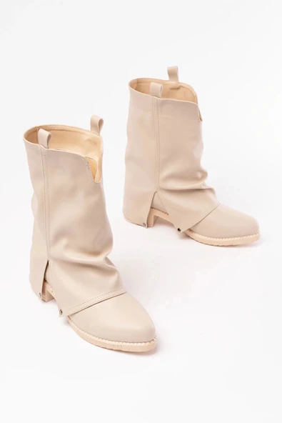 270-3045 Bej Günlük Kadın Bot - Resim 5