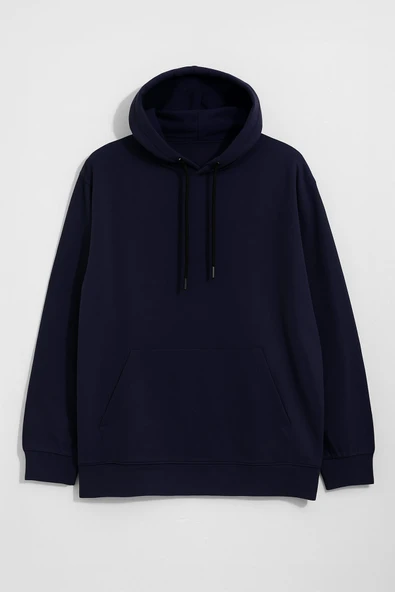 Kadın Kapüşonlu Cepli Sweatshirt - Resim 5