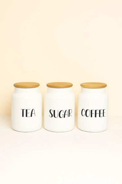 Kapris 3lü Bambu Kapak Cam Kavanoz Seti 3x800ml SER87-SET - Resim 2