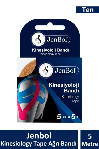 Jenbol Kinesiology Tape Ağrı Bandı 5 cm x 5 m - Ten Rengi ürün görseli
