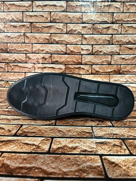 GÜNLÜK TRİKO DÜZ TAŞLI KADIN BABET SİYAH - Resim 4