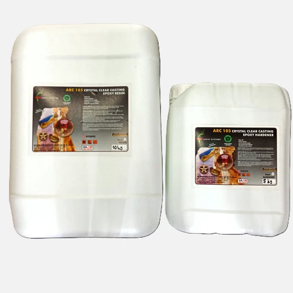 EPOKSİ REÇİNE  ULTRA ŞEFFAF HOBİ EPOKSİ SETİ ARC105 15 KG SET ürün görseli 1