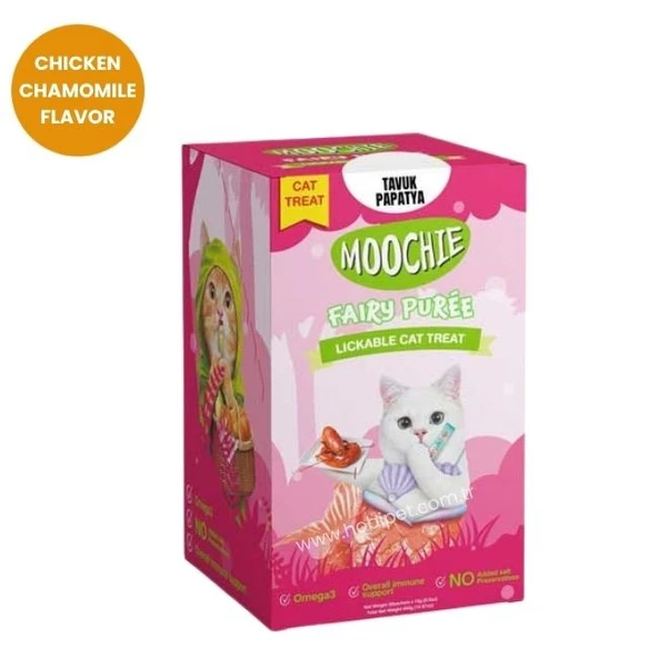 Moochie Tavuk ve Papatya Aromalı Krema Kedi Ödülü 30 x 15gr - 3