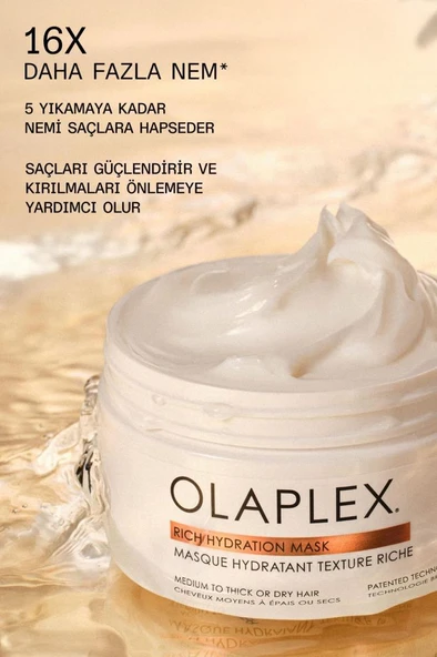 Olaplex Rich Hydration Hair Mask 200 ml Nemlendirici Saç Maskesi - 6