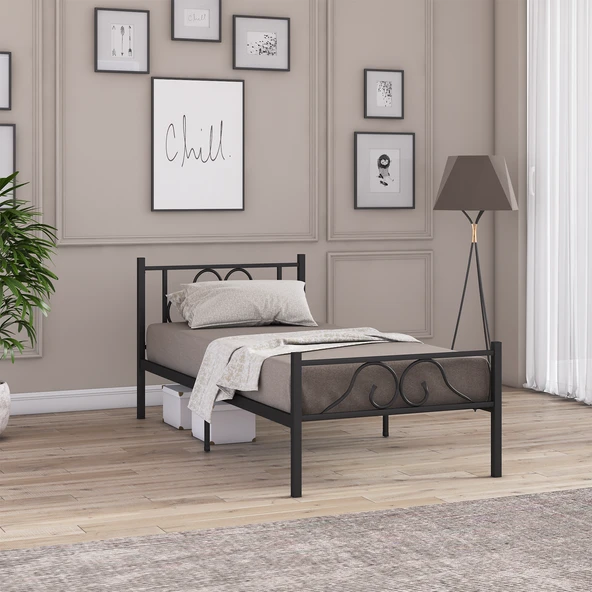 Berkin Metal Karyola 100x200 cm Siyah Renk ürün görseli