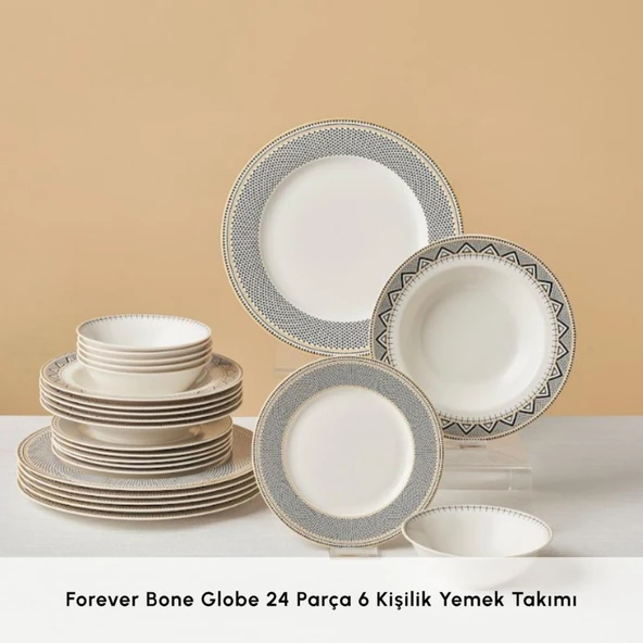 Karaca Globe 24 Parça 6 Kişilik Yemek Takımı - 4