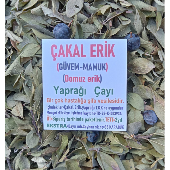 Güvem Erik Yaprağı, Çayı 20 G