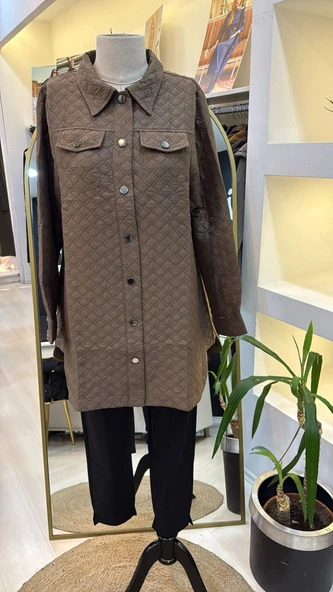 İnvee Kapitone vizon Ceket 6827 ürün görseli