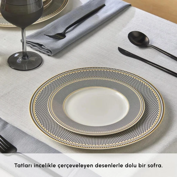 Karaca Globe 24 Parça 6 Kişilik Yemek Takımı - 6