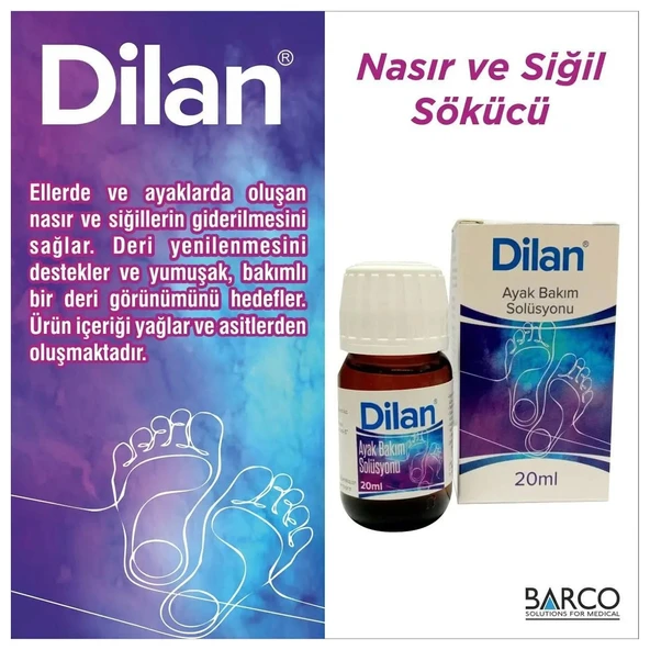 Dilan Ayak Bakım Solüsyonu 20ml - Resim 2