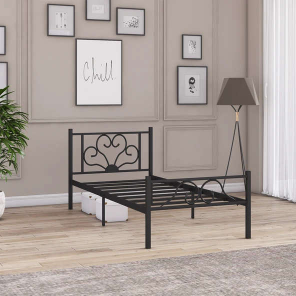 Berkin Metal Karyola 90x200 cm Siyah Renk - Resim 3