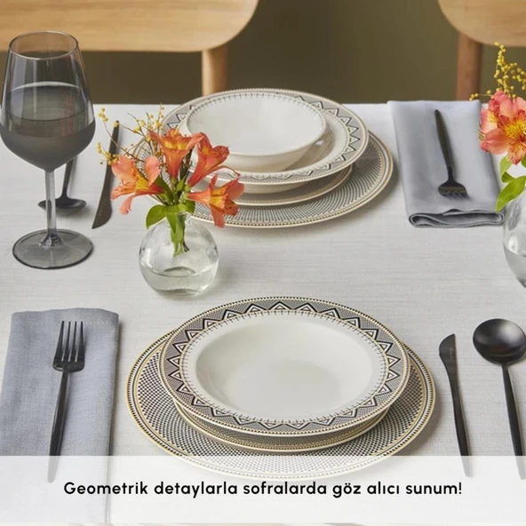 Karaca Globe 24 Parça 6 Kişilik Yemek Takımı - 5