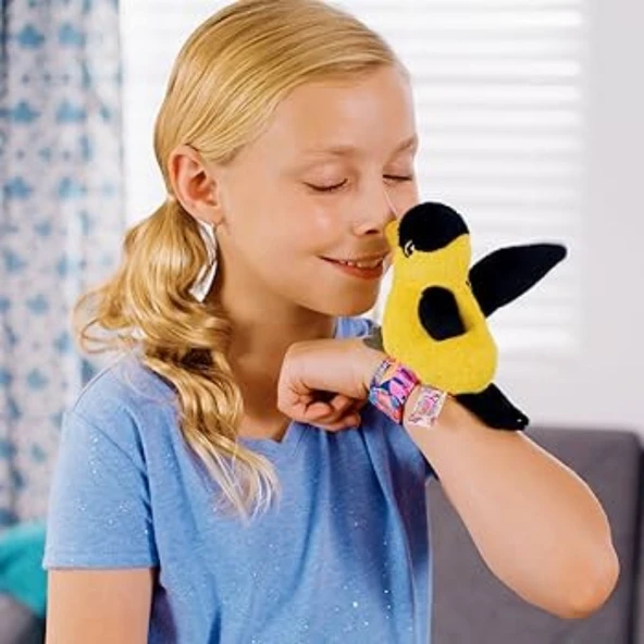 Peluş Ses Tekrarlı Hayvan Bileklik Aksesuar - Saka Kuşu - 3