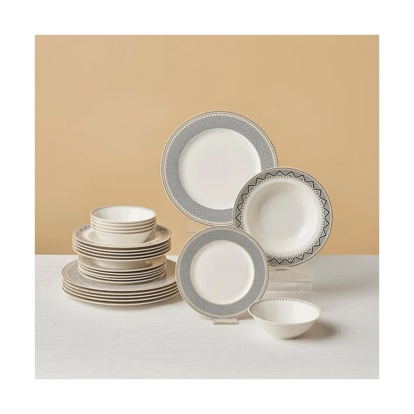 Karaca Globe 24 Parça 6 Kişilik Yemek Takımı