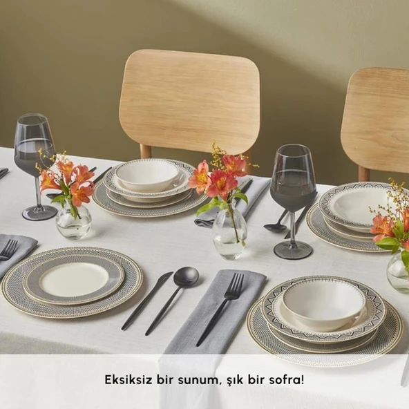 Karaca Globe 24 Parça 6 Kişilik Yemek Takımı - 9