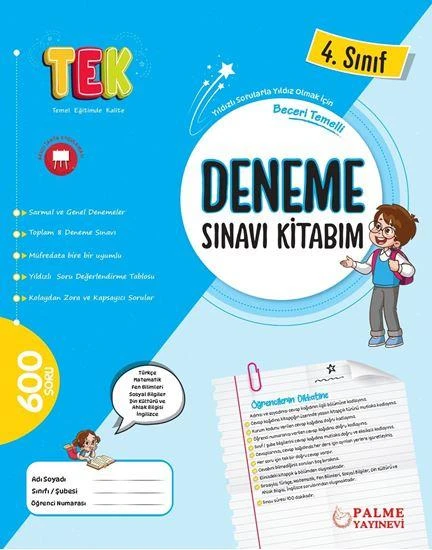 4. Sınıf Deneme Sınavı Kitabım ürün görseli 1