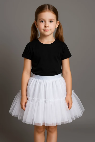 GALA altı fırfırlı  tütülü kız çocuk etek - Resim 2