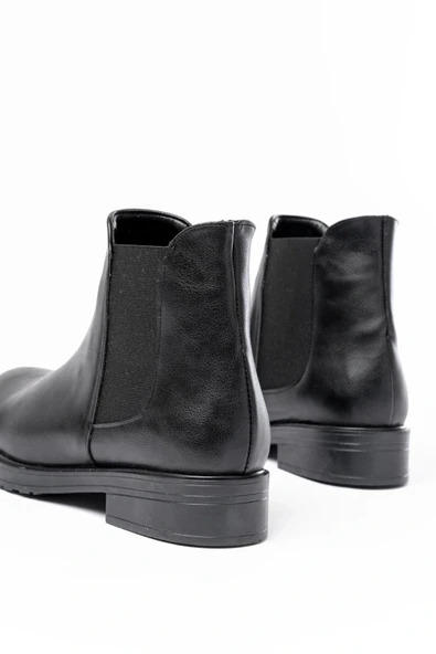165-230 Siyah Lastikli Günlük Kadın Bot - Resim 4