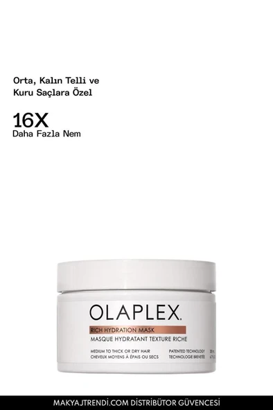 Olaplex Rich Hydration Hair Mask 200 ml Nemlendirici Saç Maskesi