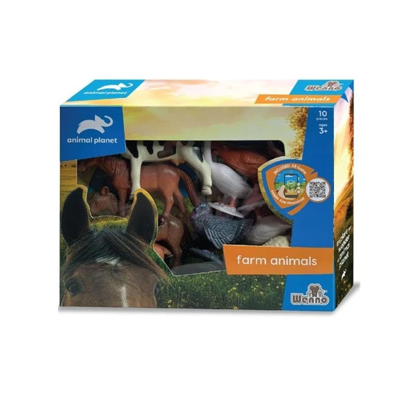 SH-D5804 Vardem Kutulu 10 Parça Çiftlik Hayvanları Seti ürün görseli