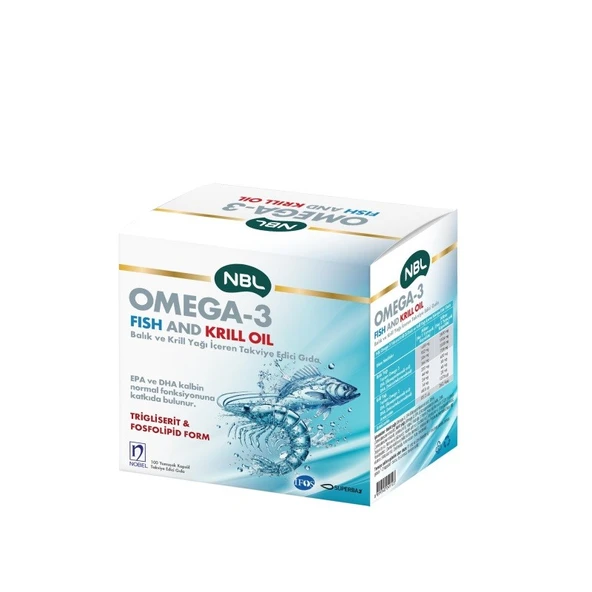 NBL Omega 3 Fish/Krill Oil 100 Kapsül ürün görseli
