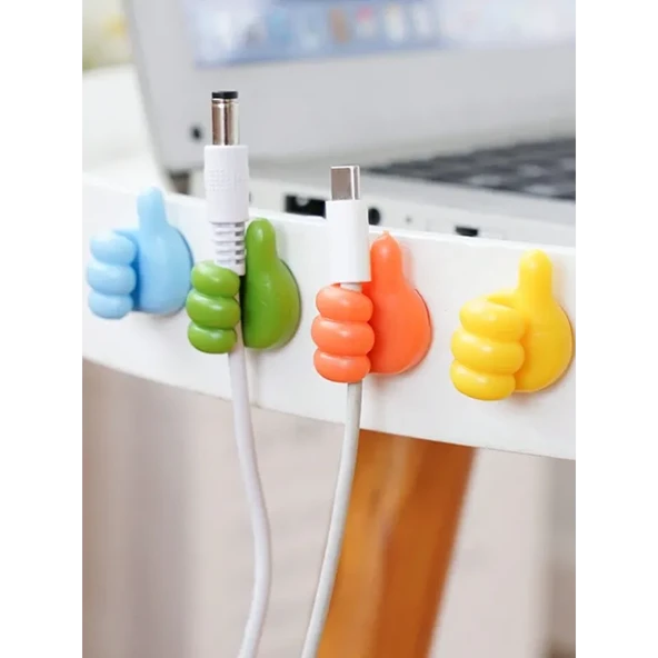 El Şeklinde Kablo Tutucu 10 Adet - Resim 2