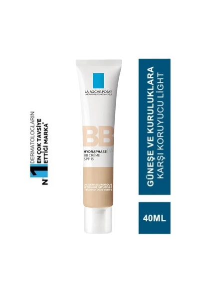 La Roche Posay Hydraphase BB Cream Light SPF15 40 ml ürün görseli 1