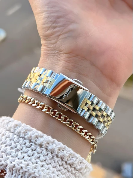 Lee Cooper Çelik Kordonlu 3 Atm Suya Dayanıklı 2 Yıl Garantili Kadın Kol Saati BC.08210.270 - Resim 3