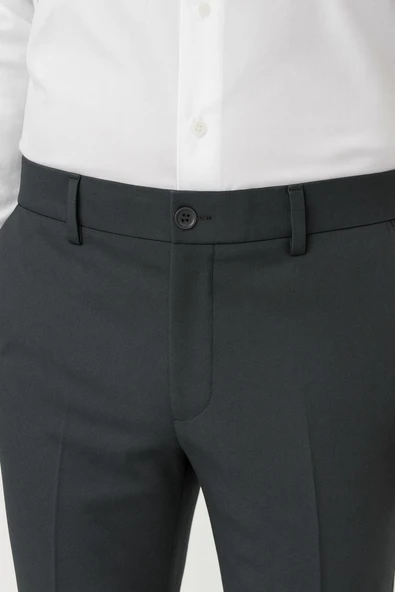 Erkek Tek Düğme Slim Fit Takım Elbise - Şık Ofis ve Davet Kombini - Resim 6