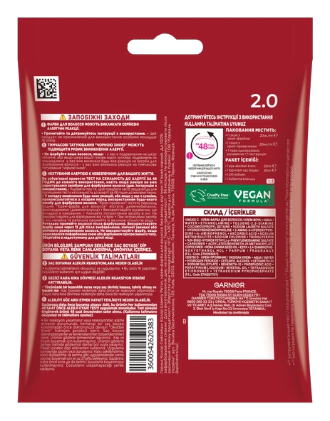 Garnier Color Shampoo Retouch Şampuan Kolaylığında Dip Boyası, Siyah 2.0 - Resim 2