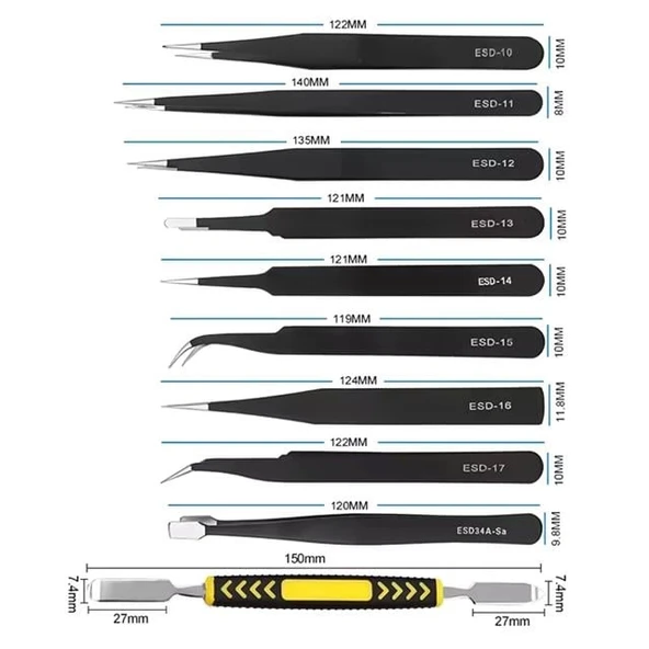 Powermaster PM-28655 Telefon Tablet 10in1 Tamir Cımbız Seti - 4