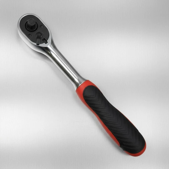 Cırcır Lokma Kolu 72 Diş 1/4 Sağlam Gövde Krom Vanadyum Aşınmaya Dayanıklı Metal Tamir Anahtarı