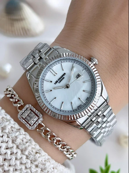 Lee Cooper Çelik Kordonlu 3 Atm Suya Dayanıklı Kadın Kol Saati VS.BLKT.0642 ürün görseli