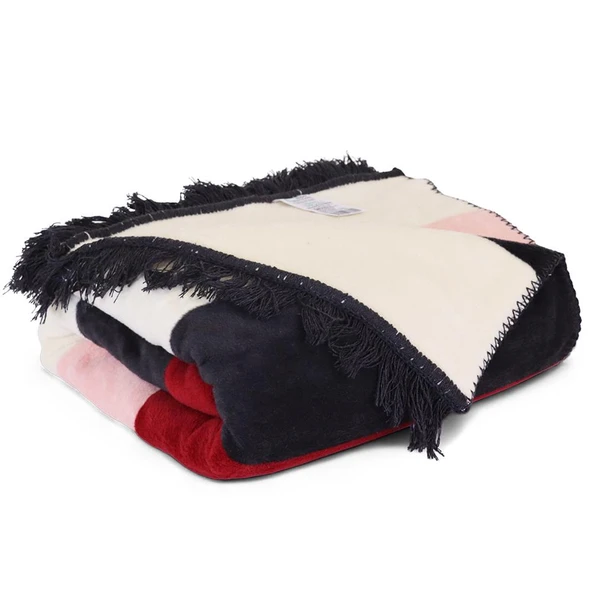 Bigghome Ritim Tek Kişilik Battaniye 150 x 200 cm - Resim 4