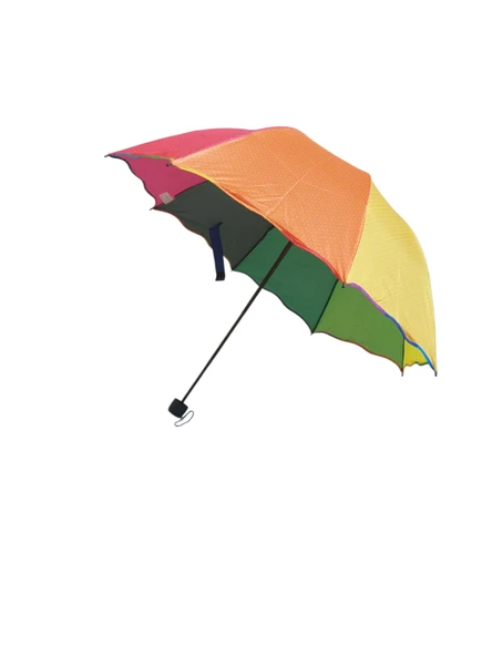 Rubenis Rüzgara Dayanıklı Gökkuşağı Bayan Şemsiyesi 8 Tel Manuel - Resim 5