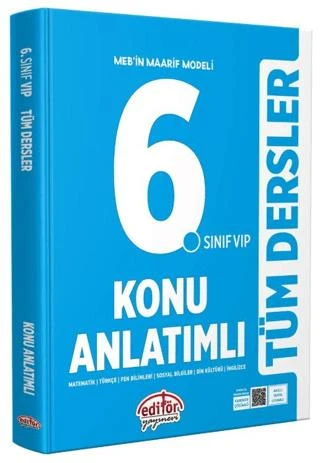6. Sınıf Tüm Dersler Konu Anlatımlı Vip Mavi 2026 ürün görseli 1