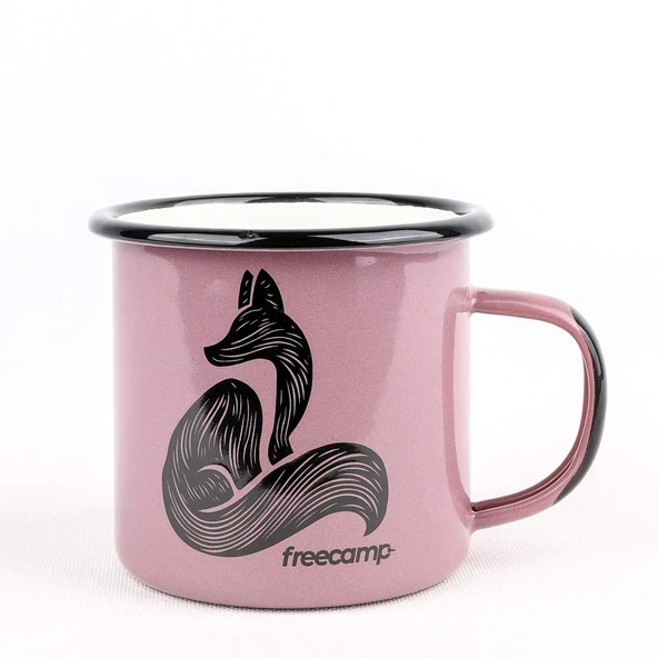 FreeCamp Campers Emaye Mug 350ml-LİLA - Resim 5
