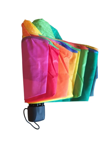 Rubenis Rüzgara Dayanıklı Gökkuşağı Bayan Şemsiyesi 8 Tel Manuel - Resim 7