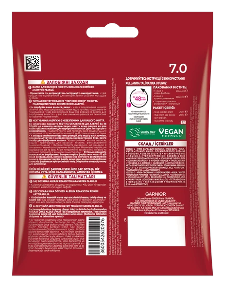 Garnier Color Shampoo Retouch Şampuan Kolaylığında Dip Boyası, Sarı 7.0 - Resim 2