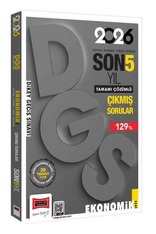 Dgs Sayısal Sözel Yetenek Son 5 Yıl Çıkmış Sorular (ekonomik Baskı) ürün görseli 1
