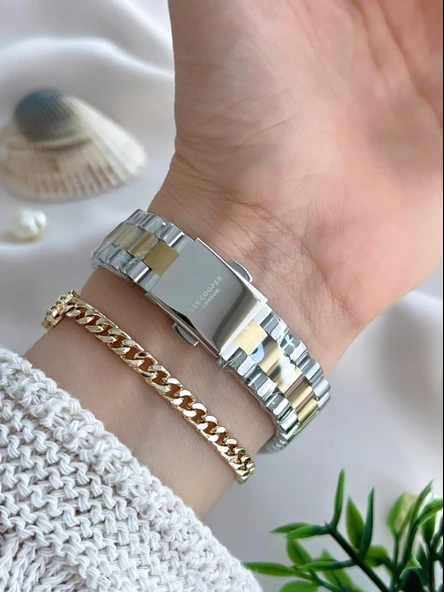 Lee Cooper Çelik Kordonlu 3 Atm Suya Dayanıklı Kadın Kol Saati VS.BLKT.0644 - Resim 3