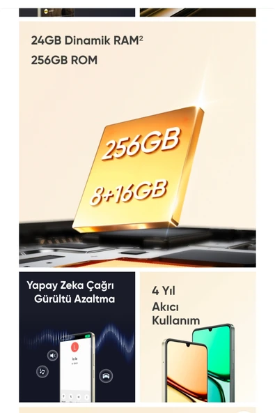 realme C61 8gb 256gb Yeşil Cep Telefonu ( Türkiye Garantili) - 5