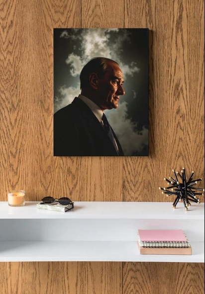 Atatürk Tablosu 30x20 MDF UV Baskı