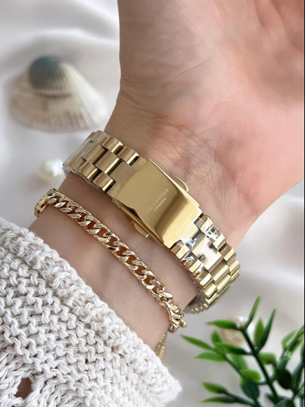 Lee Cooper Çelik Kordonlu 3 Atm Suya Dayanıklı Kadın Kol Saati VS.BLKT.0645 - Resim 3