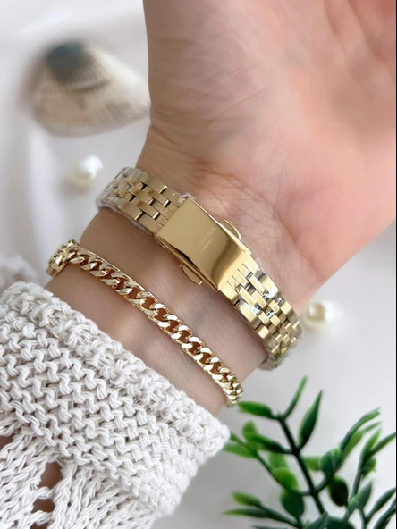 Lee Cooper Çelik Kordonlu 3 Atm Suya Dayanıklı Kadın Kol Saati VS.BLKT.0648 - Resim 3