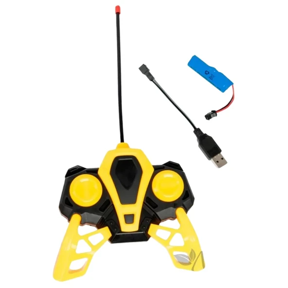 İş Makinaları Serisi - Şarjlı Uzaktan Kumandalı Excavator - Sarı - Resim 3