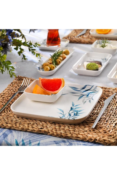 Schafer Luca Kahvaltı Takımı 32 Parça-Mavi - Resim 2